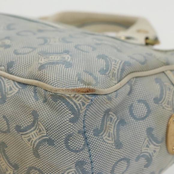 CELINE Paris Macadam Canvas Boogie bag Hand Bag Light Blue Auth 100659 - Picture 12 of 16